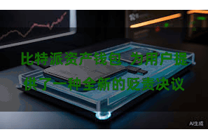 比特派资产钱包  为用户提供了一种全新的贬责决议